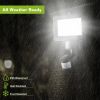 Solar Lights 1000lm Wall Lights Solar Flood Lights w/ Light Sensitivity 120° Motion Sensor IP65 Waterproof 180°Illumination Lamps for Garage Garden Fr