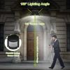 Solar Lights 1000lm Wall Lights Solar Flood Lights w/ Light Sensitivity 120° Motion Sensor IP65 Waterproof 180°Illumination Lamps for Garage Garden Fr
