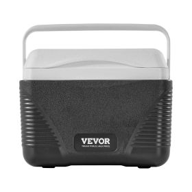 VEVOR Portable Cooler, 8.5 QT Hard Cooler with Ice Retention and Heavy-Duty Handles, Lightweight Rigid Material Insulated Portable Cooler