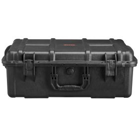 VEVOR 2.4 Cu.ft Weatherproof Hard Gun Case with Handle Clips Padlock Holes Foam