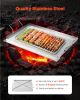 VEVOR Stainless Steel Griddle, 23x16 inch Universal Flat Top Rectangular Plate, Gas Grill Griddle for BBQ Grill, Teppanyaki