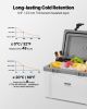VEVOR Portable Cooler, 26 QT Hard Cooler with Ice Retention, Heavy-Duty Handles and Strap, Lightweight Rigid Material Insulated Portable Cooler