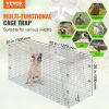 VEVOR Humane Live Animal Trap, Dimensions 50" x 20" x 26", Crafted from Galvanized Iron