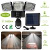 Solar Lights Outdoor 188 LEDs 1600lm Solar Security Lights Motion Sensor Lights 270°Lighting Angle Waterproof Dusk to Dawn Solar Wall Lights 360°Rotat