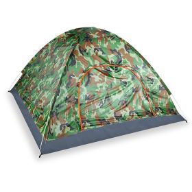 4 Persons Camping Waterproof Tent Pop Up Tent Instant Setup Tent w/2 Mosquito Net Doors Carrying Bag Folding 4 Seasons for Hiking Climbing Adventure F (Option: PopupTent(Camouflage))