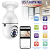 E27 WiFi Bulb Camera 1080P FHD WiFi IP Pan Tilt Security Surveillance Camera with Two-Way Audio Night Vision Motion Detection Function APP Control