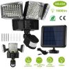 Solar Lights Outdoor 188 LEDs 1600lm Solar Security Lights Motion Sensor Lights 270°Lighting Angle Waterproof Dusk to Dawn Solar Wall Lights 360°Rotat