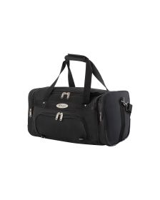 Diya Black Square Edge Duffle Bag (R90000) (size: 28")