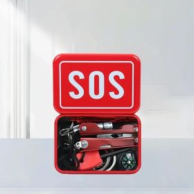 8 Item Emergency Survival Kit, Flint, Essential For The Home, Essential For The Outdoors, Ideal Gifts For Men, Gifts For Women (Quantity: 1pc)