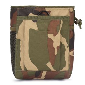 Recycling bag Sundries bag men's camouflage site work outdoor mountaineering storage tactical waist pack storage bag (Color: camouflage color)